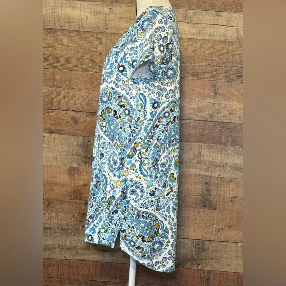 🌻 Vera Bradley Pajama Sleep Shirt Night Dress Dreamer Paisley Women’s size XS - Picture 3 of 9